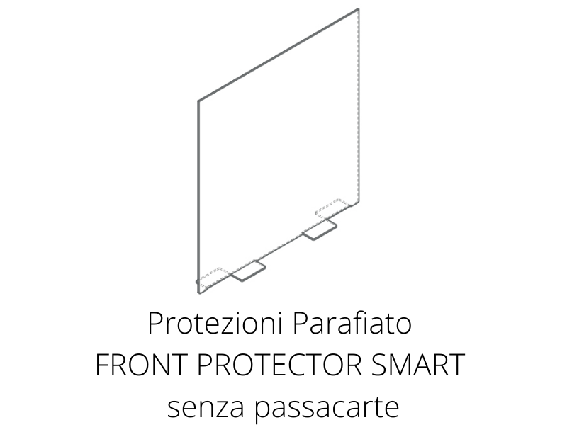 Protezioni e divisori FRONT PROTECTOR SMART senza passacarte
